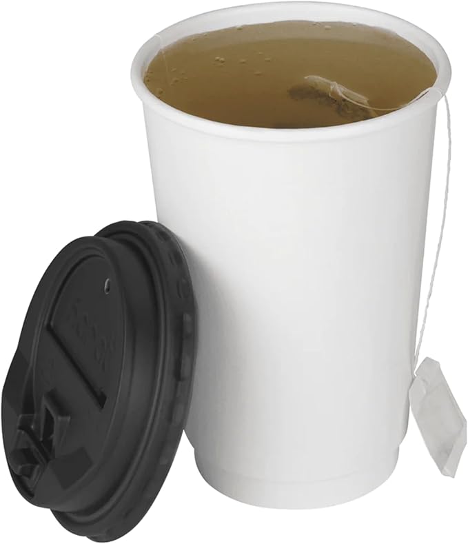 Karat C-KIC516W 16 oz Insulated Paper Hot Cup, White, White (Pack of 500)