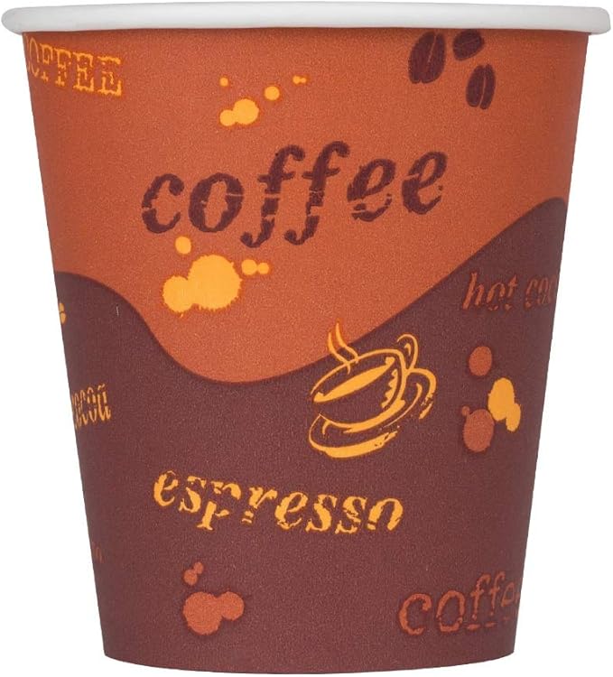 Karat 10 oz Paper Hot Coffee Cups [1000 ct] Disposable, Leak-Resistant Double Poly-Lined Cups for Hot Beverages, 90mm (C-K510)