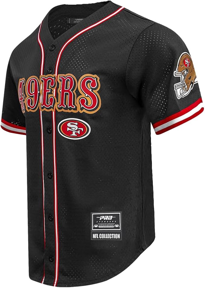 Pro Standard Mens NFL Mesh Button Down Top