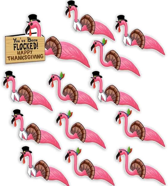 VictoryStore Thanksgiving Lawn Decorations You've Been Flocked