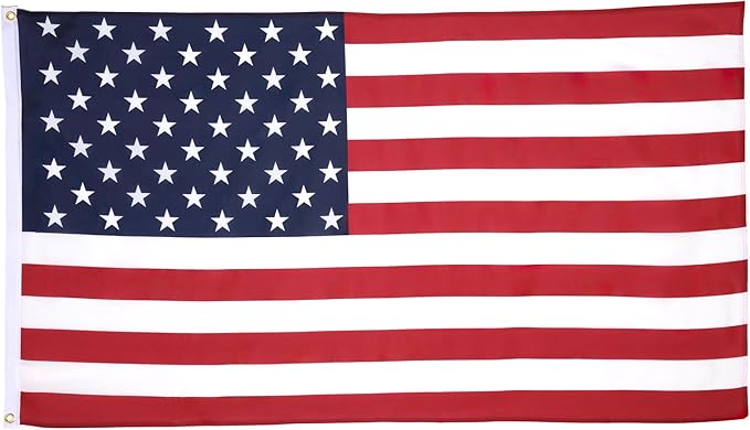 AZ FLAG Set of 5 USA Flags - 90 x 60 cm - American Flag - USA Flag - 100% Polyester with Integrated Metal Eyelets
