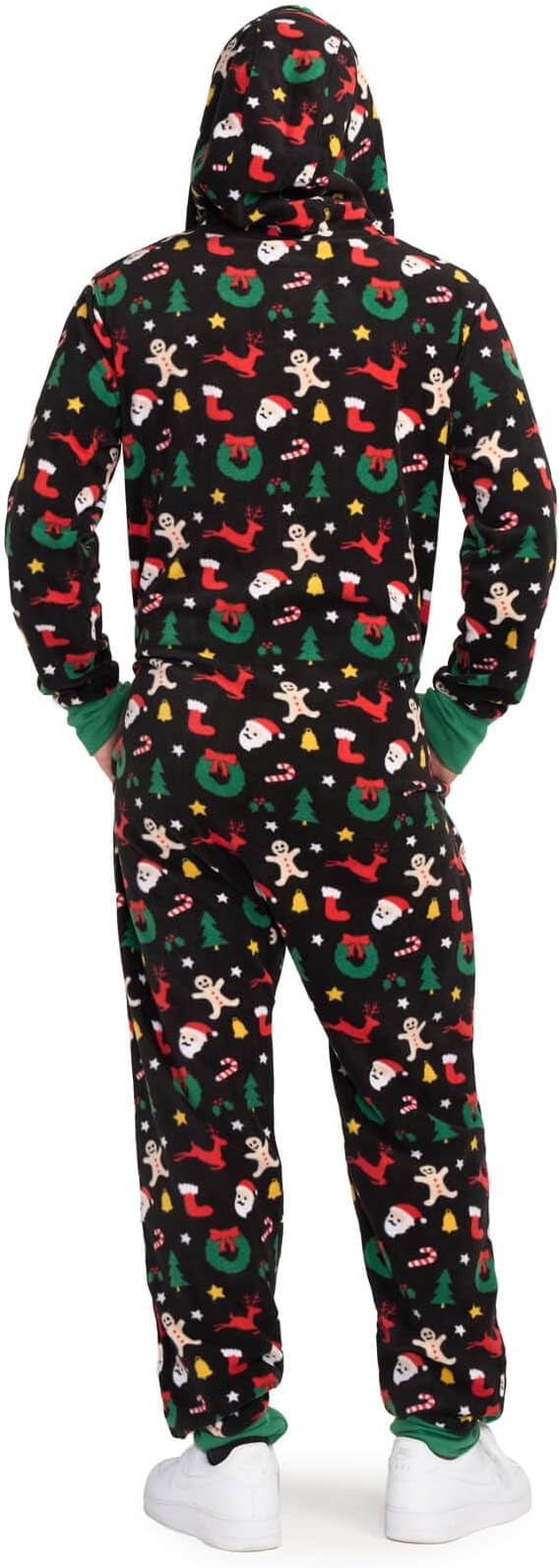 Tipsy Elves Christmas Onesies for Adults - Comfy Unisex Matching Holiday Jumpsuits with Convenient Pockets