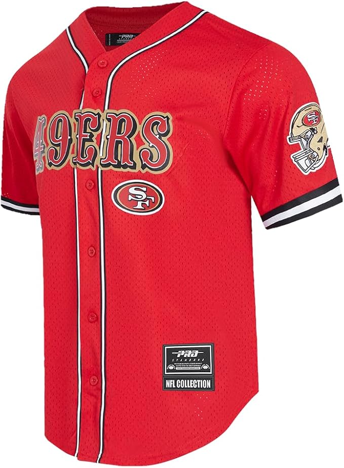 Pro Standard Mens NFL Mesh Button Down Top