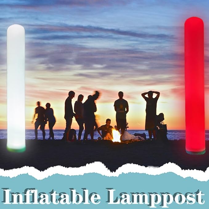 8.2FT Inflatable Lamp Post with Remote Control Bar Party Decorative lamp Changeable to Many Colors Suitable for Wedding Sites, Event Exhibitions, Store Decorations, Birthday Party Etc (1 Piece)