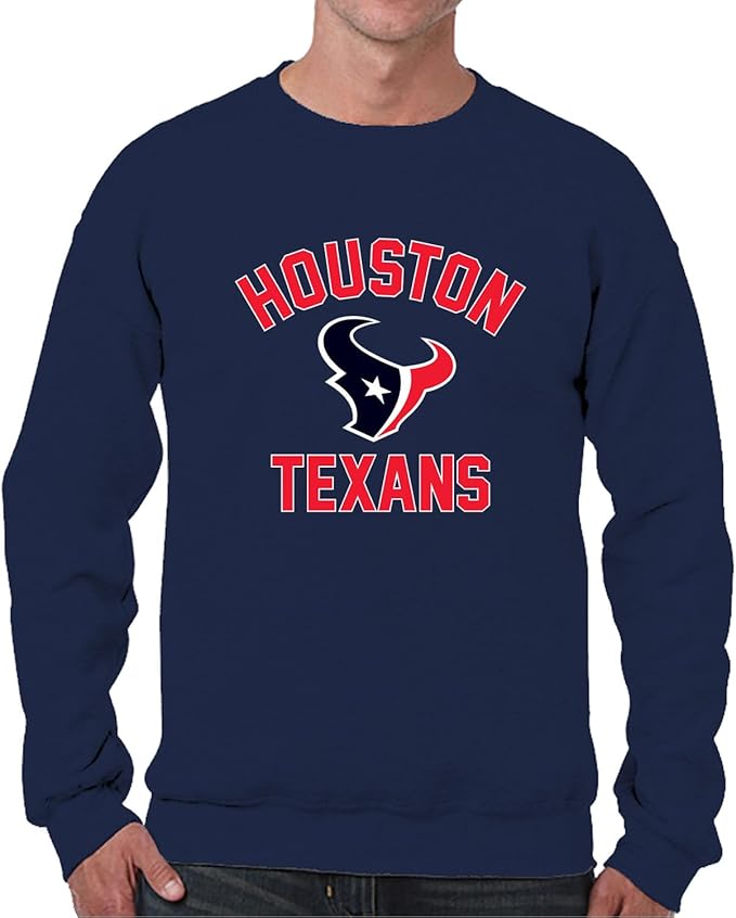 Team Fan Apparel NFL Adult Gameday Football Crewneck Sweatshirt - Cotton Blend - Stay warm, comfortable & stylish on game day