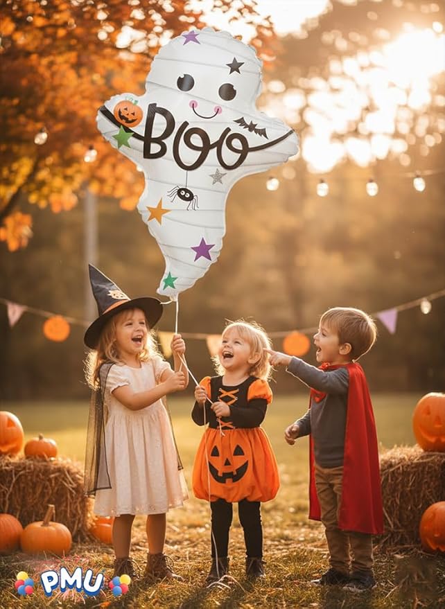 PMU 25 Pc Mummy Ghost 25in Balloon for Halloween Party Spooky Decorations