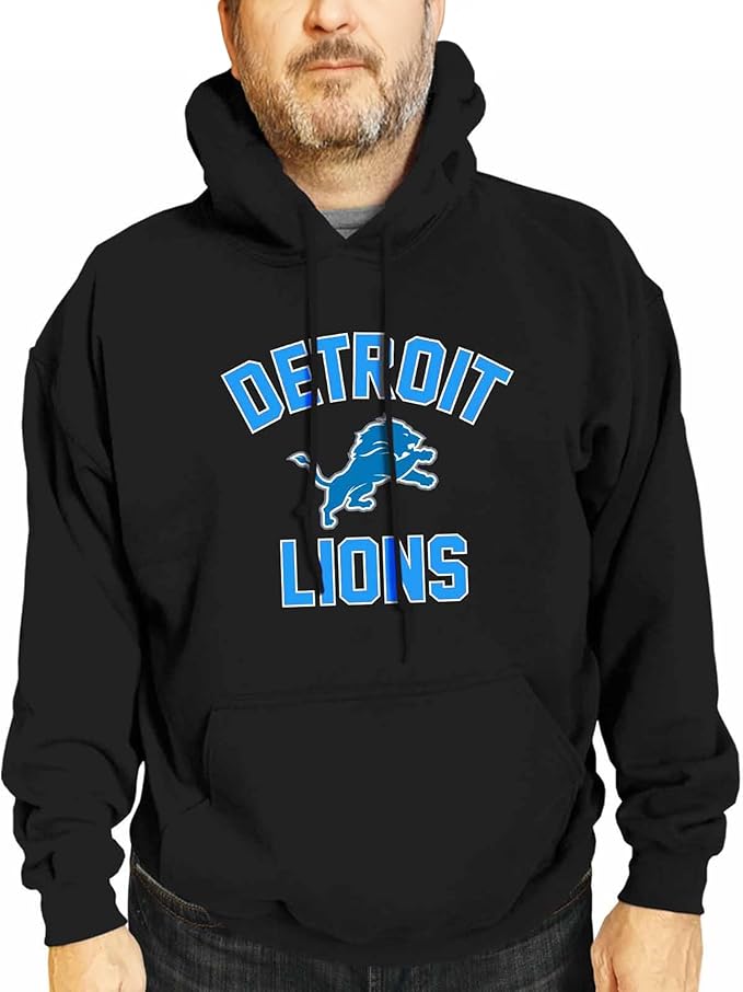 Team Fan Apparel NFL Adult Gameday Hooded Sweatshirt - Poly Fleece Cotton Blend - Stay Warm and Represent Your Team in Style