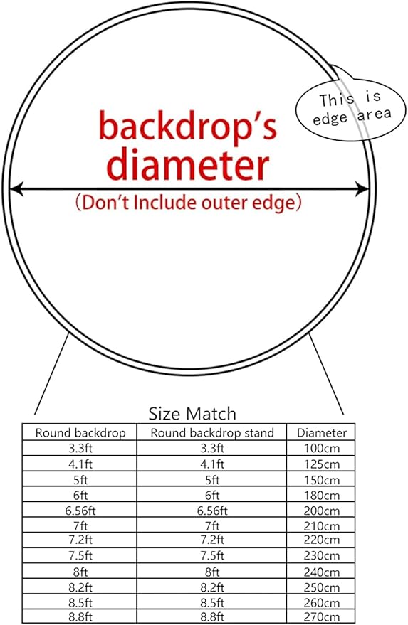 Valentine's Round Backdrop Cover Red Glitter Heart Balloons Love Lights Sweethearts Romantic Lover Photography Background Wedding Anniversary Party Banner Party Props 6.56ft