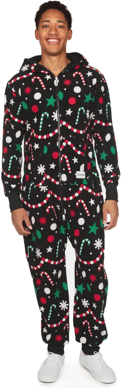 Tipsy Elves Christmas Onesies for Adults - Comfy Unisex Matching Holiday Jumpsuits with Convenient Pockets