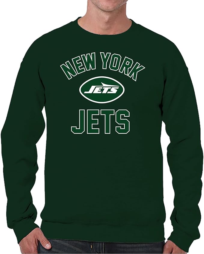 Team Fan Apparel NFL Adult Gameday Football Crewneck Sweatshirt - Cotton Blend - Stay warm, comfortable & stylish on game day