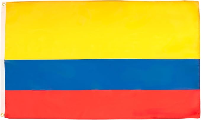 AZ FLAG - Colombia Flag - Large 5x8 Ft - 100D Polyester Colombian Big Banner with Two Metal Grommets - Fade Resistant - Vivid Colors - 5' x 8' Feet - 250x150 Cm