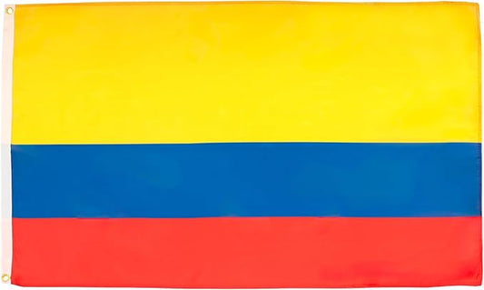 AZ FLAG - Colombia Flag - Large 5x8 Ft - 100D Polyester Colombian Big Banner with Two Metal Grommets - Fade Resistant - Vivid Colors - 5' x 8' Feet - 250x150 Cm