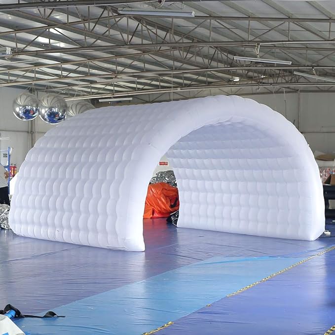 SAYOK Inflatable Tunnel Sports Tunnel Entrance Inflatable Tunnel Tent for Party Event Wedding Exhibition Promotion(Gray, 29.5 x 6.56 x 8.2ft)