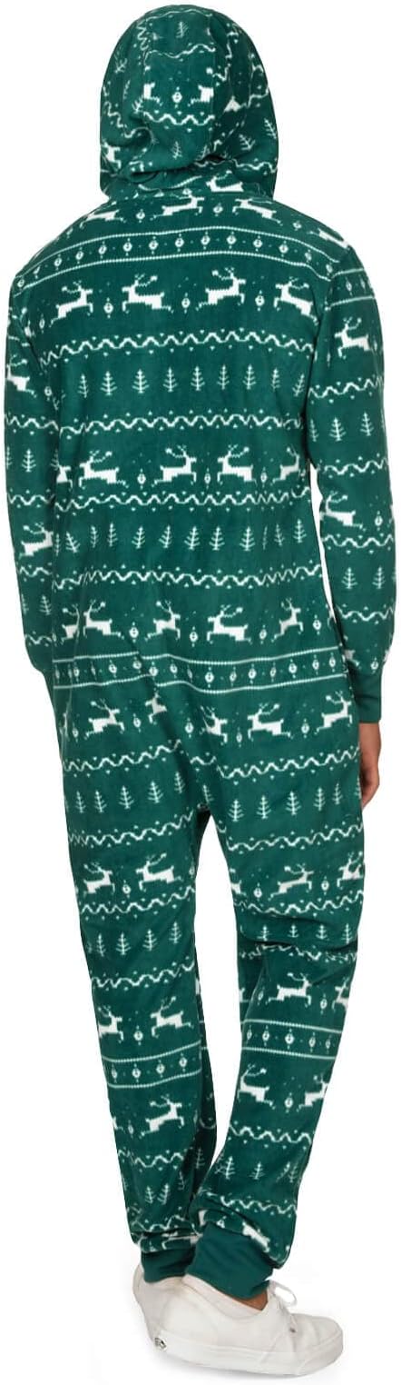 Tipsy Elves Christmas Onesies for Adults - Comfy Unisex Matching Holiday Jumpsuits with Convenient Pockets