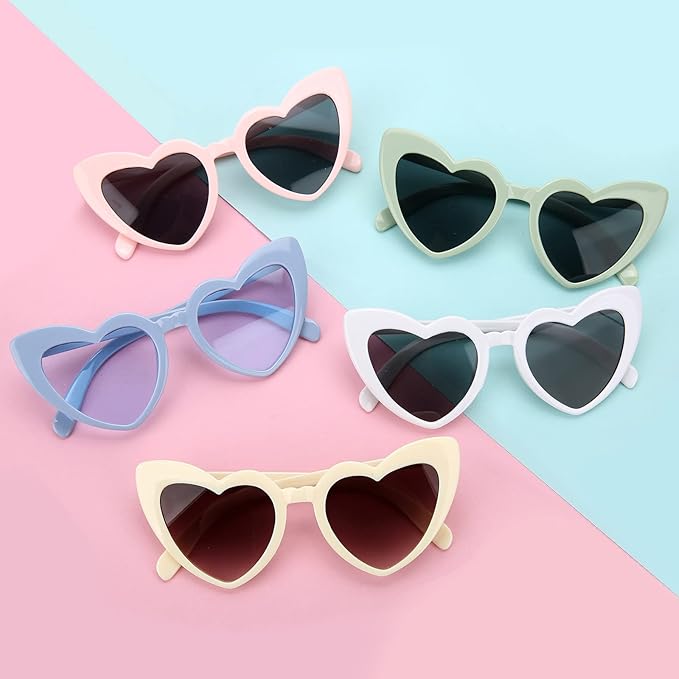 Bridesmaid Scrunchies Proposal Hair claws clips Set of 12 Bridal Shower heart sunglasses Gifts for Wedding Bachelorette Party Favors (36pcs Black)