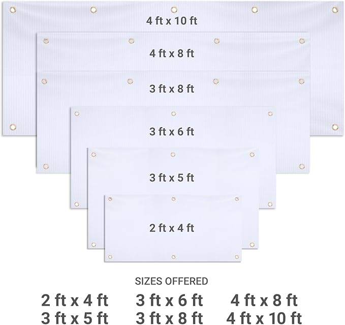 GotPrint Custom Banner 13oz Matte | Personalized Custom Vinyl Banner for Grand Openings, Graduations, Parties, Event Promotions | Add Your Text, Logos, Image, Indoor or Outdoor Use, 4 ft x 10 ft