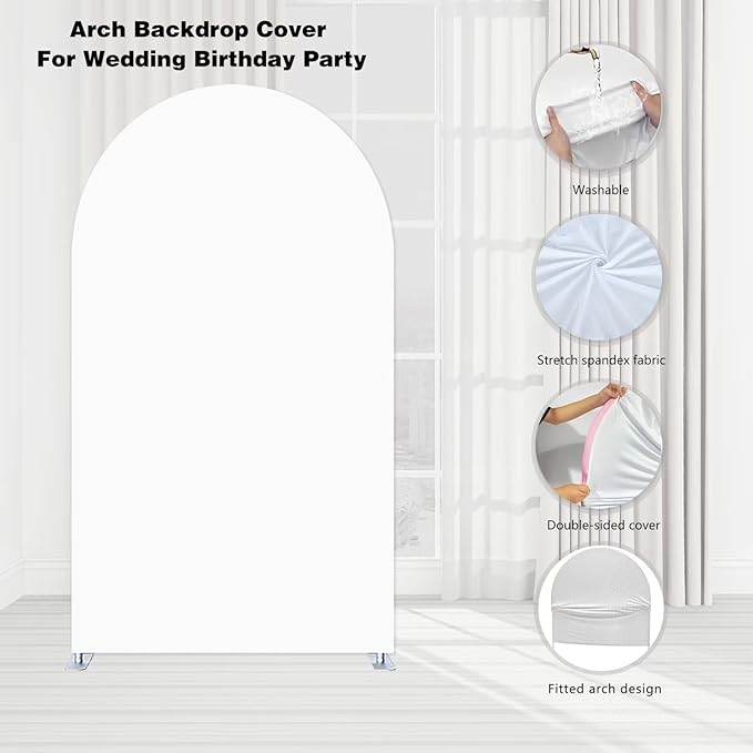 Happy Bee Days Celebration Watercolor Arch Backdrop Stand Covers Sweet Bees Yellow Party Decorations 3x6ft Arches Backdrop Fabric Cover Supplies Kids Baby Shower Decors