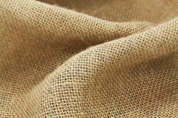 VDS Natural Burlap Chair Sashes Rustic Hessian Jute Bow Ribbon Ties for Wedding Party Birthday Anniversary Banquet Reception (6 X 108 Inch) (Pack of 75) (Natural)
