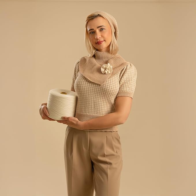 Kate Seamless Paper Backdrop for Photography Beige Cream Backdrop Paper (53''x32.8' Ivorine)