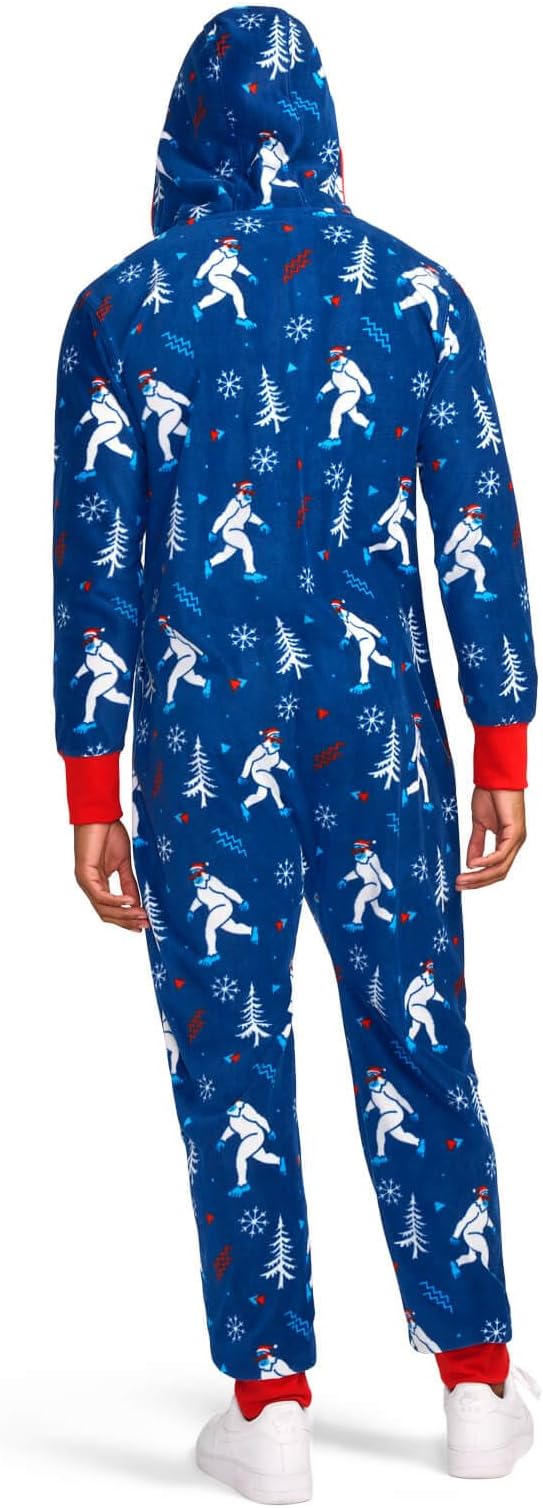 Tipsy Elves Christmas Onesies for Adults - Comfy Unisex Matching Holiday Jumpsuits with Convenient Pockets