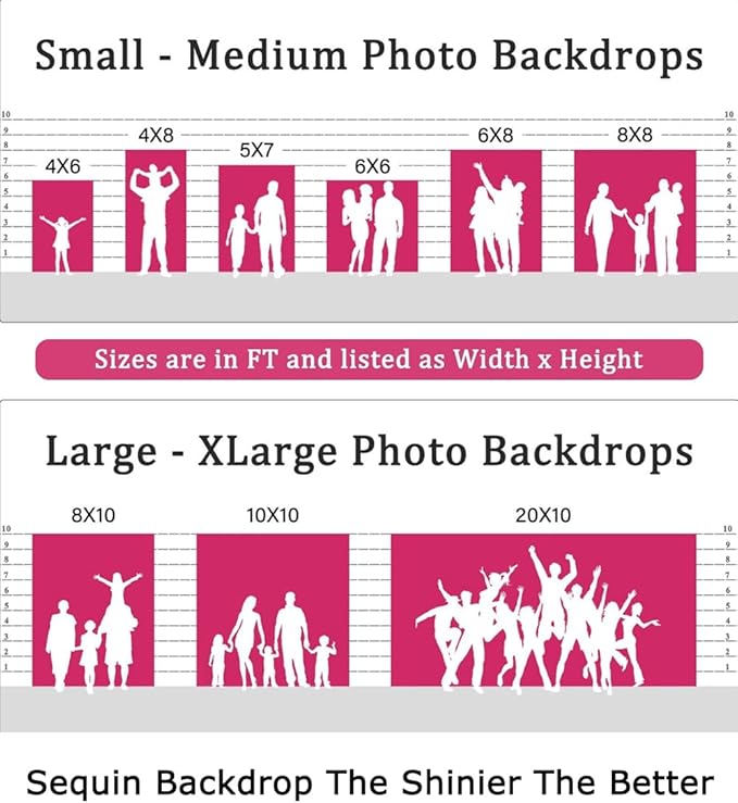 ShiDianYi 8FTx10FT Rose Pink Sequin Photography Backdrop | Shiny Wedding Baby Shower Birthday Party Decor | Sequined Wall Curtain