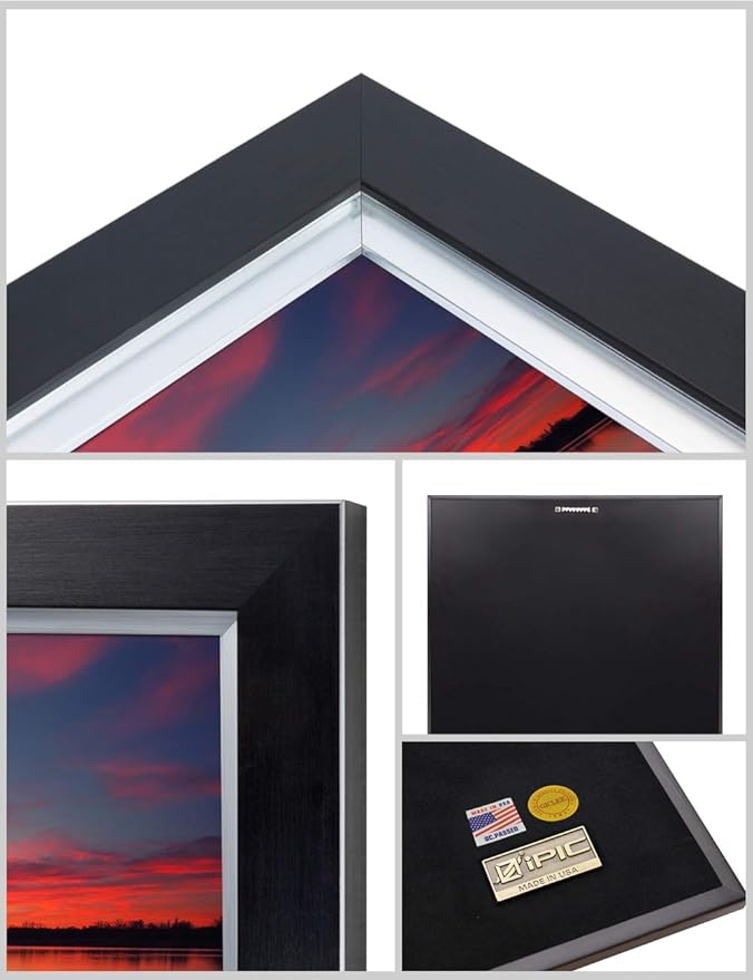 IPIC - Our Own Sunset Personalized Artwork with Names, Customized Gift for Anniversary. Giclee Wallart with High Grade Frame. Picture Size: 24x16