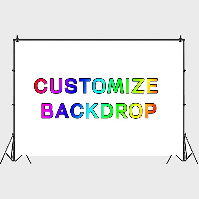 12x8ft Custom Backdrop Personalized Backdrops Personalized Customized Design Your Own Photos Picture Text Logo Kids Birthday Baby Shower Wedding Anniversary Home Decor Custom Banner