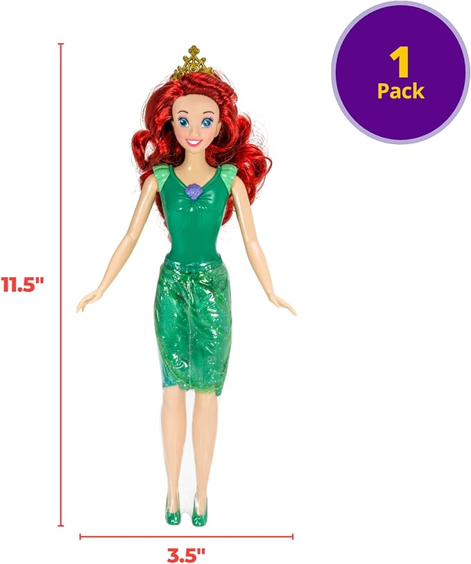 DecoPac Disney Princess Doll Signature Cake DecoSet Cake Topper, Ariel, 11"