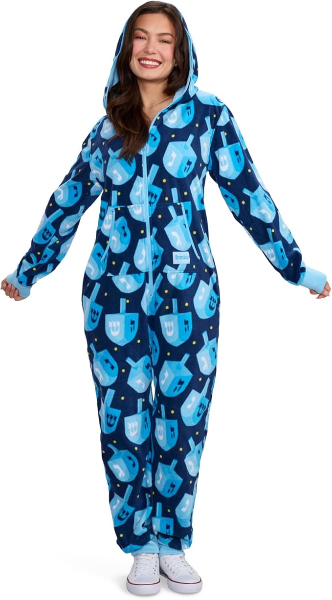 Tipsy Elves Christmas Onesies for Adults - Comfy Unisex Matching Holiday Jumpsuits with Convenient Pockets