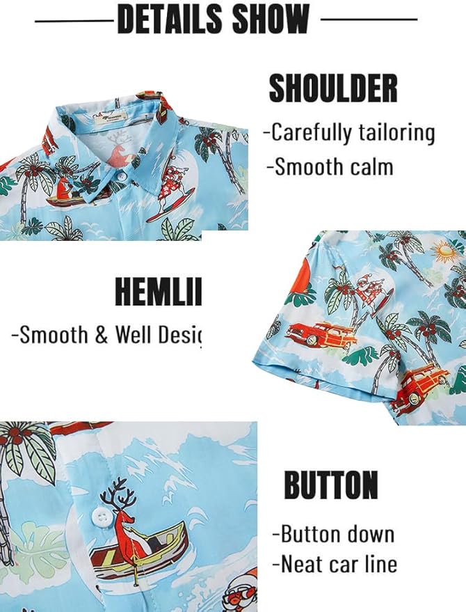 EISHOPEER Men's Flower Hawaiian Sets Casual Short Sleeve Shirt and Shorts Suits Outfits with Bucket Hats