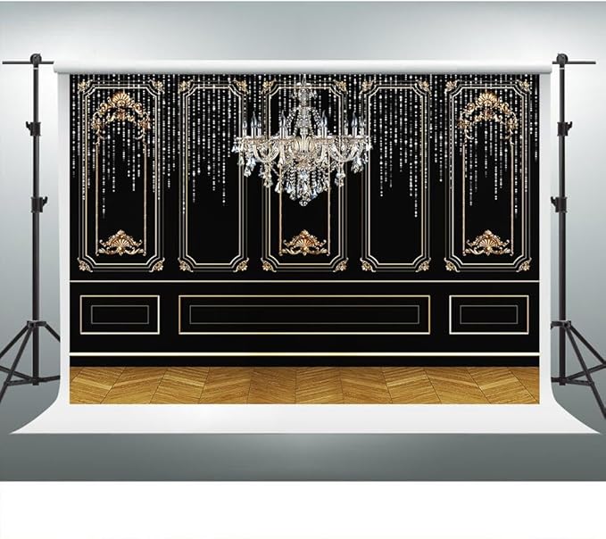 20s Backdrop, Roaring 1920s The Great Gatsby Party Photography Background, Vintage Dance Prom 10x8ft Photo Shoot Booth Props, Cake Table Decor
