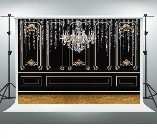 20s Backdrop, Roaring 1920s The Great Gatsby Party Photography Background, Vintage Dance Prom 10x8ft Photo Shoot Booth Props, Cake Table Decor