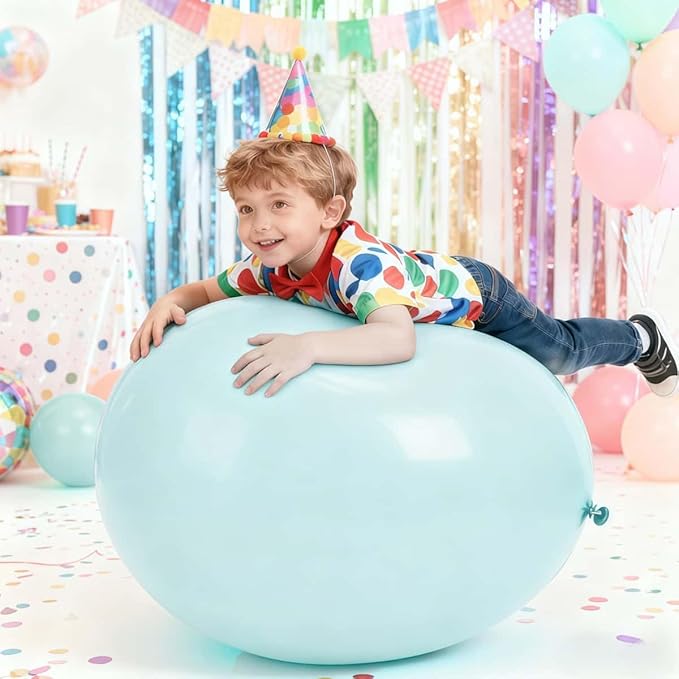45 Pack Pastel Balloons 36 inch Multicolor Macaron Balloon Bulk for Easter Valentine's Day Girls Birthday Baby Shower Party Decoration