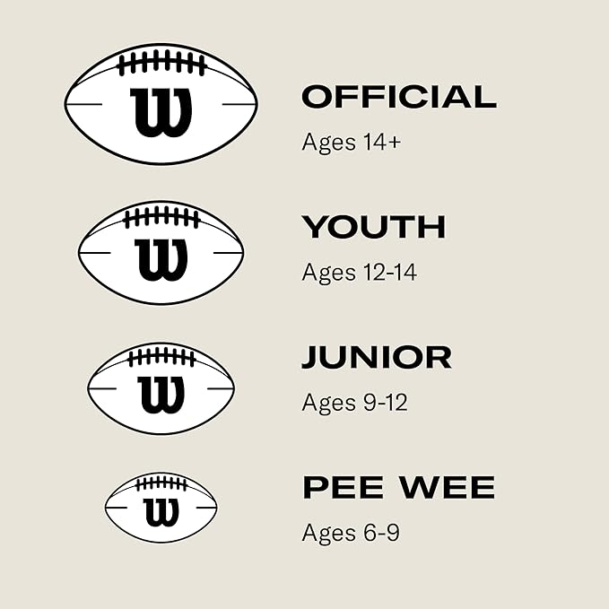 WILSON GST Leather Game Football - Official