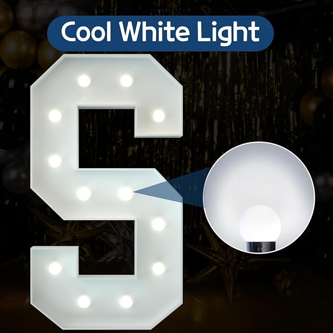 Marquee Letters 4 Feet Tall Large Light Up Letters Decorations Wedding Engagement Proposal White Party Decorations Mr and Mrs Sign Big Cardboard Backdrop S