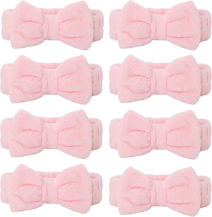 Bridesmaid Scrunchies Proposal Gifts square 4.1inch Bachelorette Hair Claws Clips Girls heart sunglasses headband gift for Wedding Party Favors (Pink)