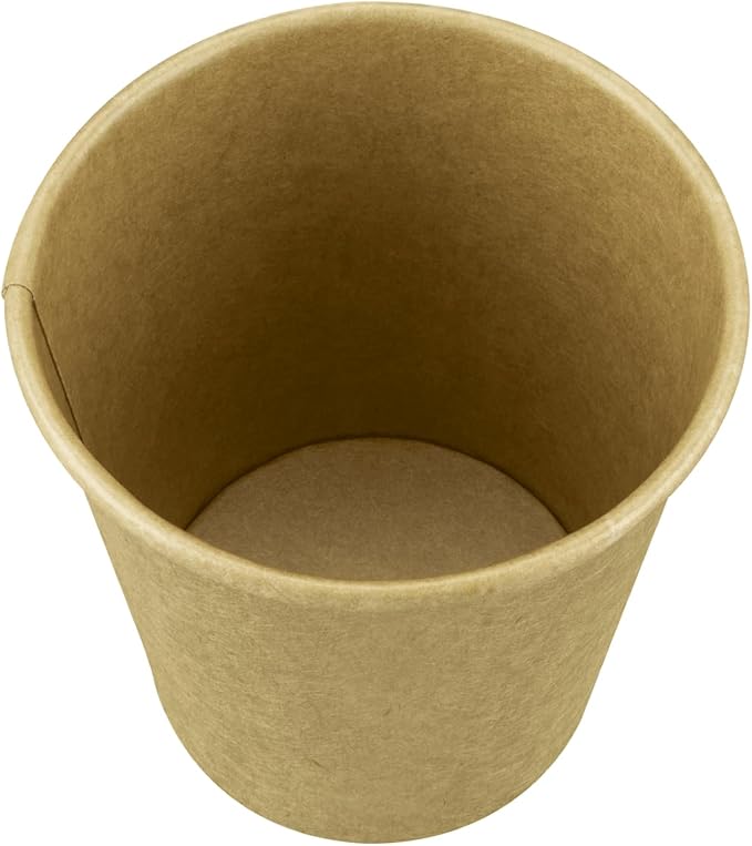 Karat 10oz Kraft Paper Coffee Cups [1,000 ct] Disposable, Leak-Resistant Double Poly-Lined Hot Cups | Ideal for Cafes & Offices, 90mm