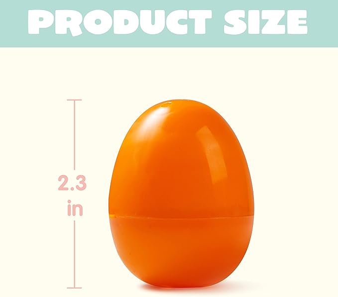JOYIN 500PCS Plastic Easter Eggs, Empty 2.3" 494PCS Colorful with 6PCS Golden Eggs Bulk Fillable for Easter Hunt Party Favor Basket Stuffers Filler Classroom Prize Supplies Decor