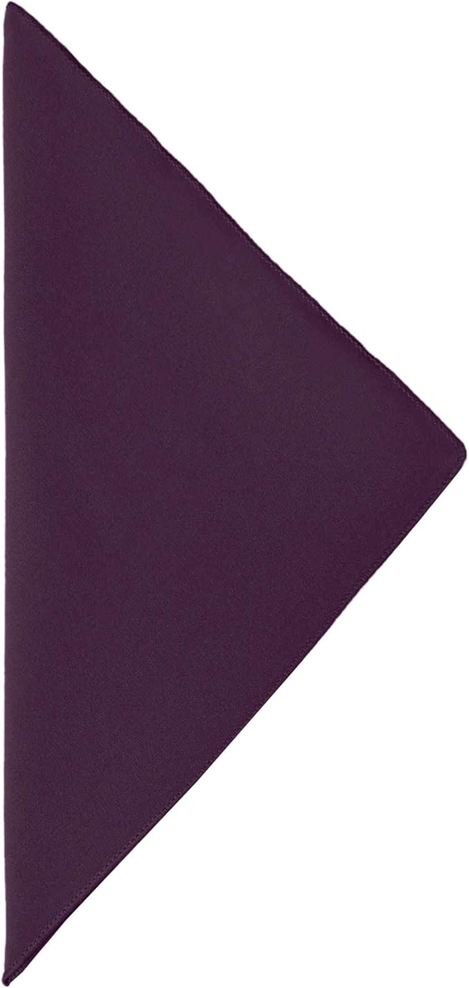 Ultimate Textile Cotton-Feel Aubergine Cloth Napkins - 17" x 17" (Set of 120) Washable Dining Quality Polyester, Wrinkle & Stain Resistant