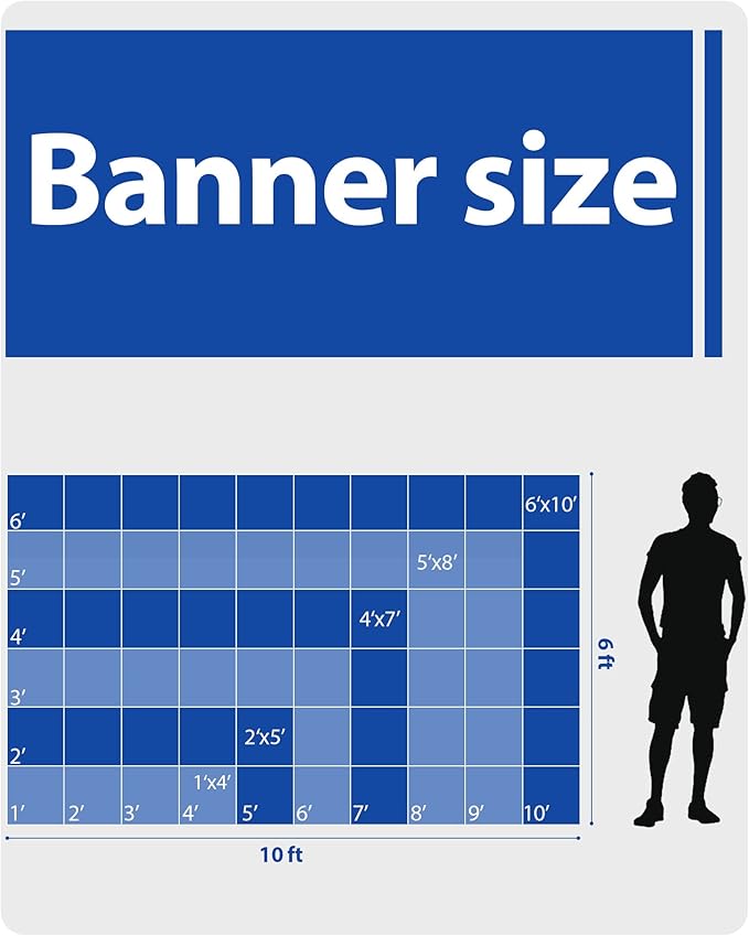 Custom Vinyl Banners and Signs Customize Outdoor, Personalized Banner with Logo Text for Party Birthday, Customized Banner Decoration for Business Graduation Wedding Event 8'x32'
