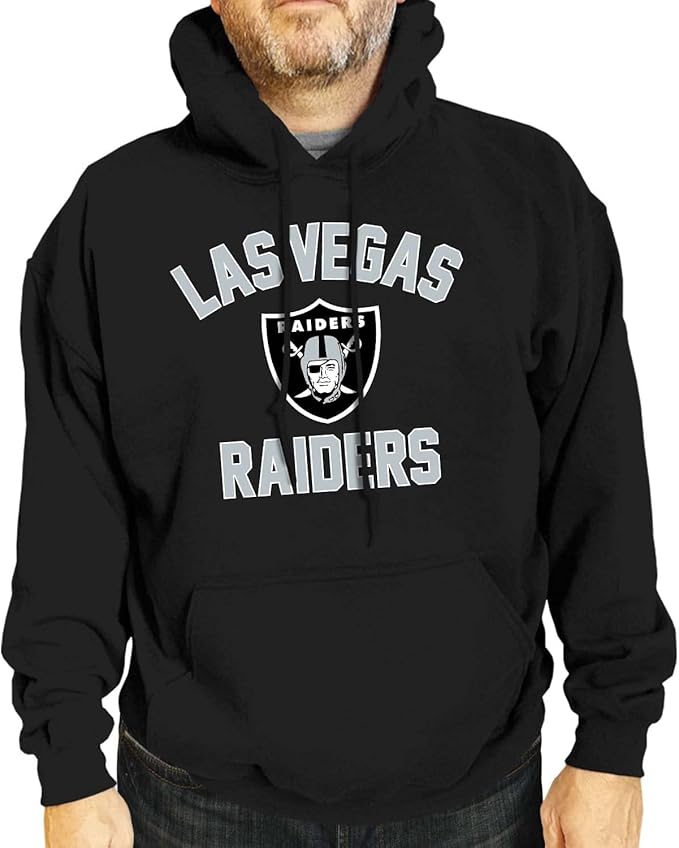 Team Fan Apparel NFL Adult Gameday Hooded Sweatshirt - Poly Fleece Cotton Blend - Stay Warm and Represent Your Team in Style