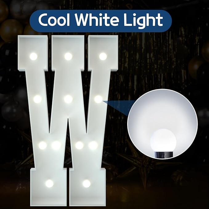 Marquee Letters 4 Feet Tall Large Light Up Letters Decorations Wedding Engagement Proposal White Party Decorations Marry Me Sign Big Cardboard Backdrop W
