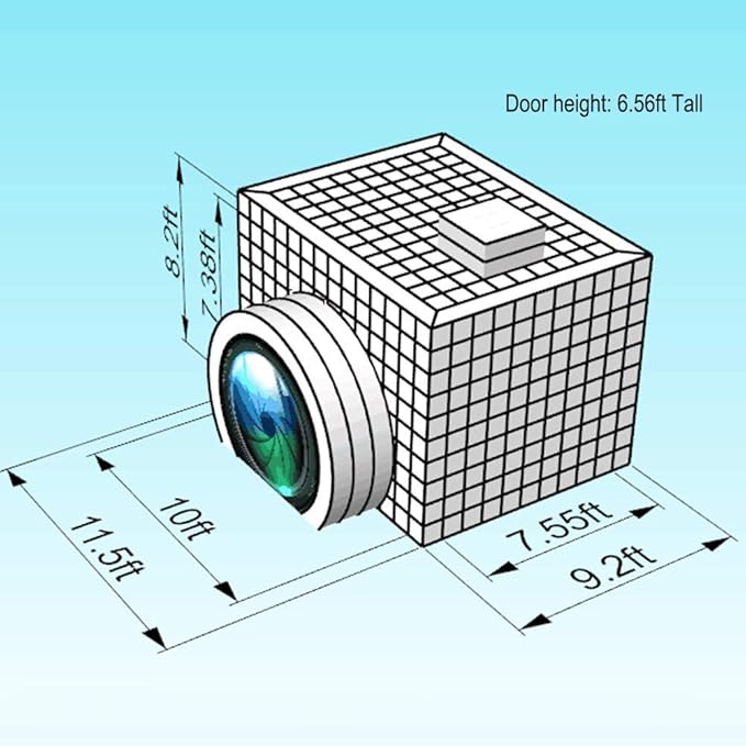 SAYOK Inflatable Photo Booth with Lights, Portable Camera Shaped Cube Tent with Blower, 11.5x9.2x8.2ft (Black&Silver Exterior/White Interior), Backdrop for Wedding Events, Parties, Exhibitions