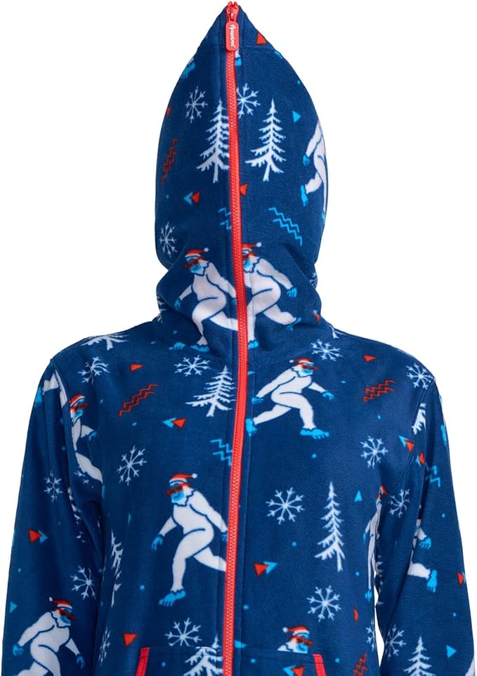 Tipsy Elves Christmas Onesies for Adults - Comfy Unisex Matching Holiday Jumpsuits with Convenient Pockets