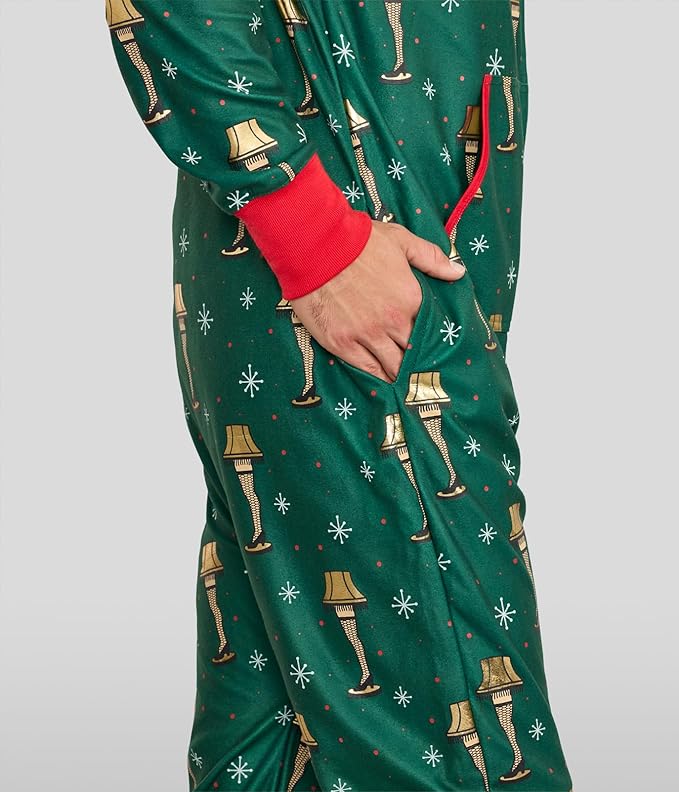 Tipsy Elves Christmas Onesies for Adults - Comfy Unisex Matching Holiday Jumpsuits with Convenient Pockets