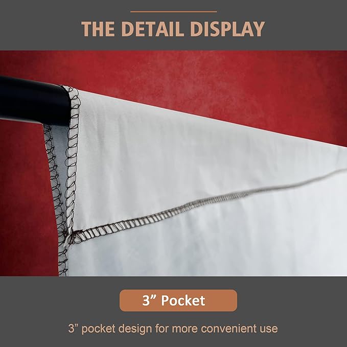 Abstract Professional Photography Backdrop for Portrait Photo Props Booth Background Photoshoot Studio with Polyester Fabric Roller Pocket on Top (8x10ft,Red,No Stand)