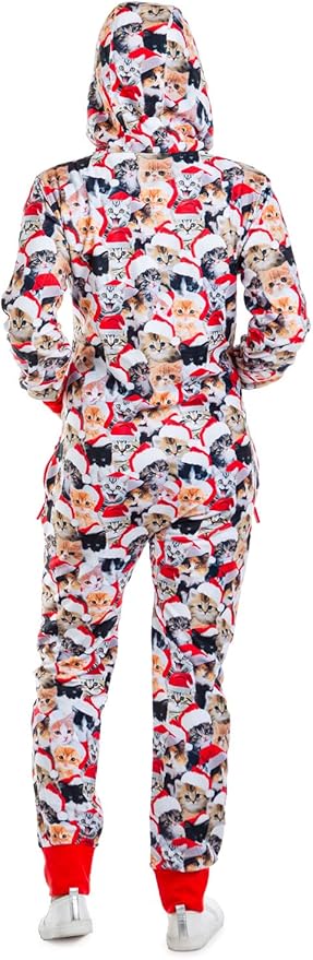 Tipsy Elves Christmas Onesies for Adults - Comfy Unisex Matching Holiday Jumpsuits with Convenient Pockets