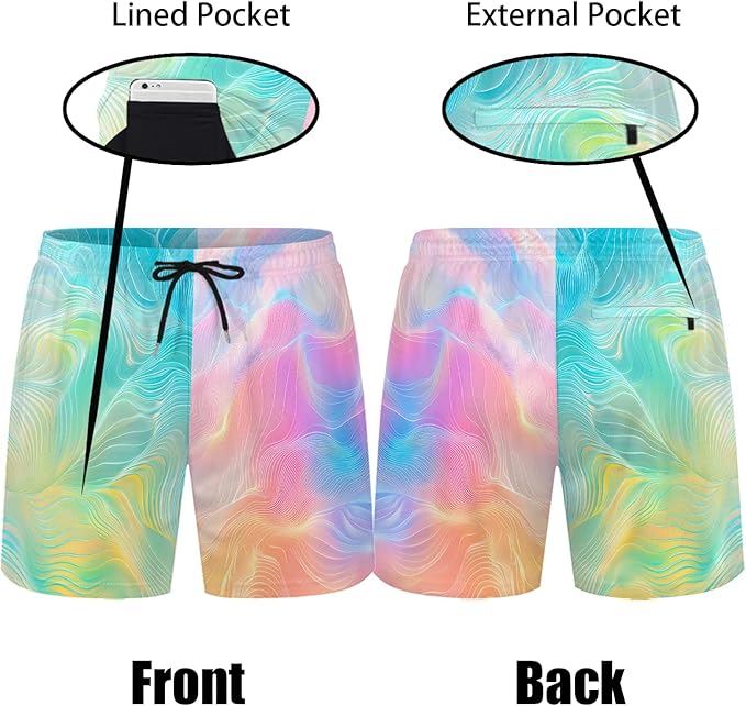 Men's Hawaiian Shirt and Shorts Set 2 Piece Beach Outfits with Bucket Hats for Beach Days and Summer Vibes