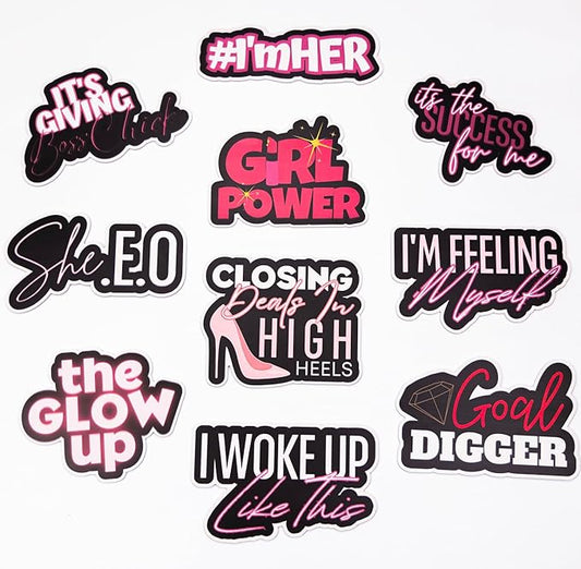 (Women Empowerment Pack) Elevate Your Photo Booth Experience with Our Durable & Waterproof Pack of Signs-Perfect for Weddings, Birthdays, and Photo Booth Businesses - PVC Foamboard Photo Props