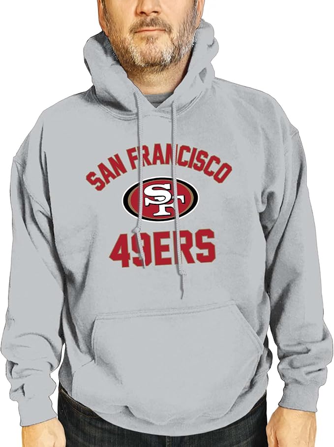 Team Fan Apparel NFL Adult Gameday Hooded Sweatshirt - Poly Fleece Cotton Blend - Stay Warm and Represent Your Team in Style